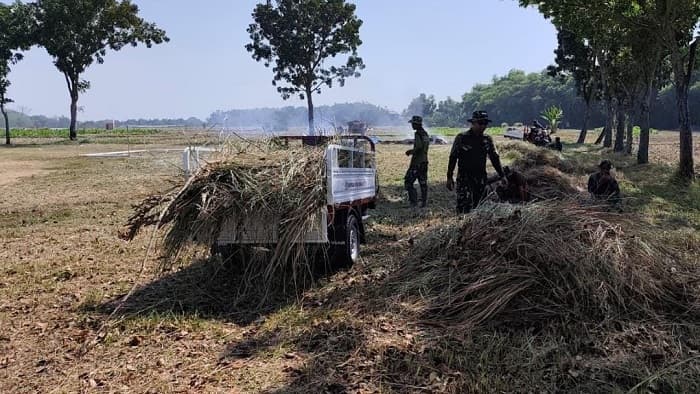Kodim Bojonegoro dan Warga Matangkan Persiapan Pembukaan TMMD Ke-129 Melalui Kerja Bakti