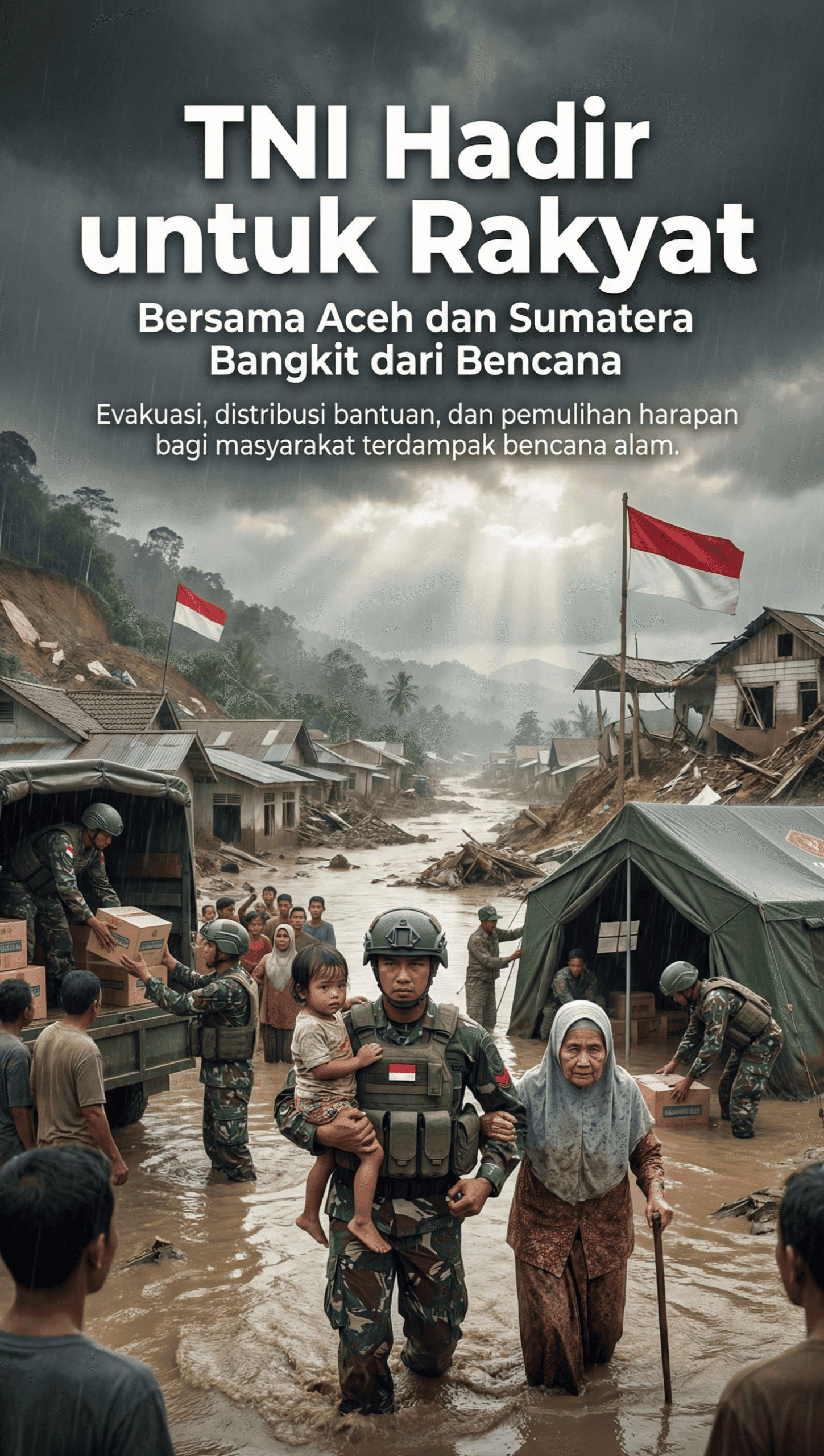 TNI HADIR UNTUK RAKYAT - Bersama Aceh dan Sumatera Bangkit dari Bencana
