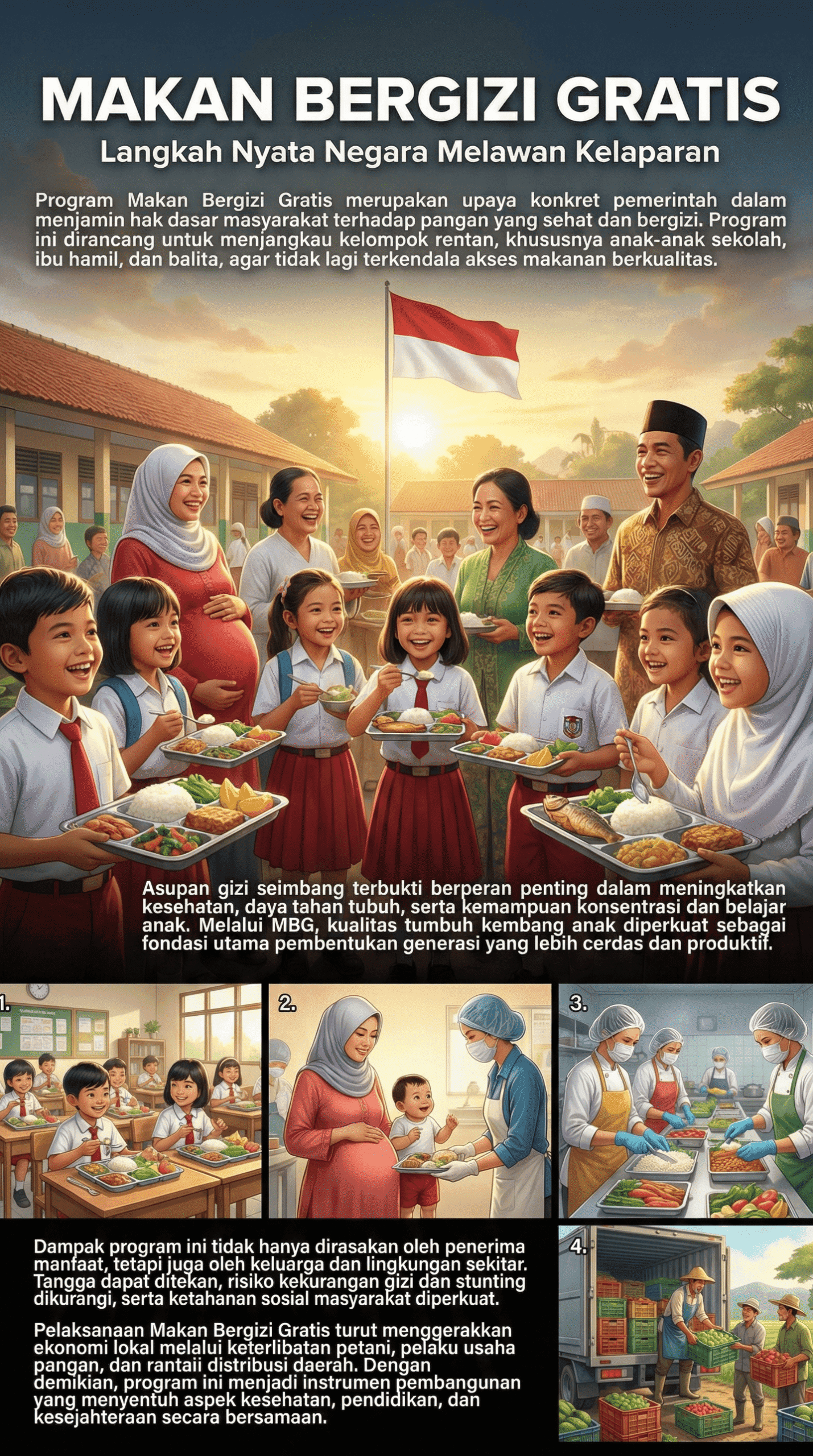 MAKAN BERGIZI GRATIS - Langkah Nyata Negara Melawan Kelaparan