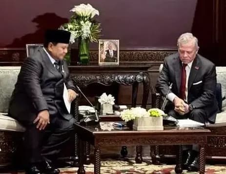 Raja Yordania Puji Prabowo karena Konsisten Bela Palestina