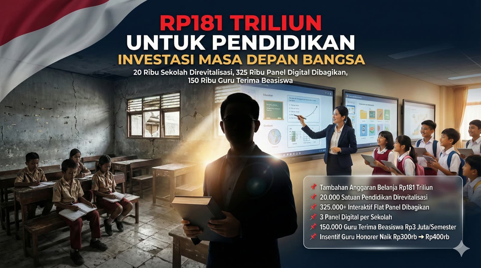 Pengajuan Tambahan Anggaran Pendidikan Rp 181 Triliun sebagai Langkah Nyata Memperbaiki Sekolah dan Meningkatkan Kesejahteraan Guru