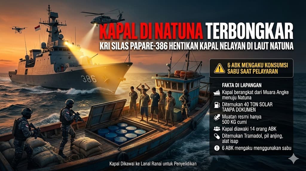 Pengungkapan Kapal Pengangkut Solar Ilegal di Laut Natuna Menunjukkan Ancaman Nyata Pelanggaran Hukum di Laut Indonesia