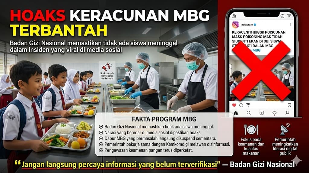 Hoaks Keracunan Program Makan Bergizi Gratis di Aceh Tidak Boleh Mengaburkan Upaya Negara Menjaga Gizi Anak Bangsa