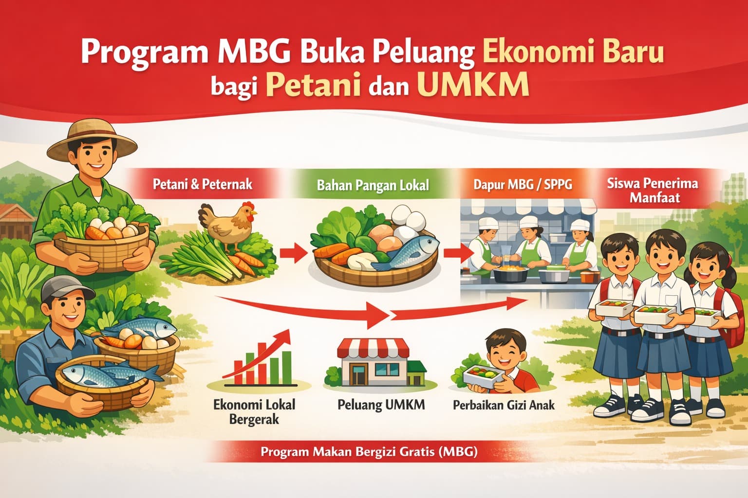 Program MBG Buka Peluang Ekonomi Baru bagi Petani dan UMKM