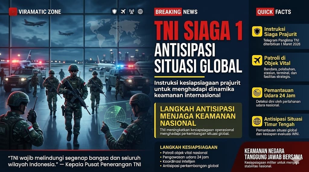 Instruksi Siaga Prajurit TNI Menjadi Langkah Antisipatif Negara Menghadapi Ketidakpastian Situasi Global