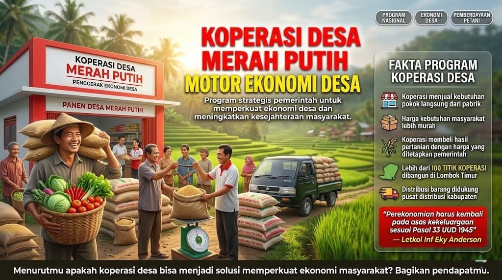 Koperasi Desa Merah Putih Menjadi Harapan Baru Menguatkan Ekonomi Desa dan Kemandirian Bangsa