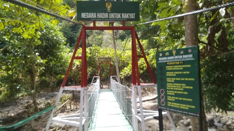 Jembatan Garuda TNI Buka Akses Ekonomi Baru Warga Baros