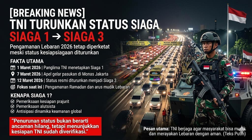 Kesiapsiagaan TNI demi ketenangan masyarakat menyambut Idul Fitri di tengah dinamika keamanan global
