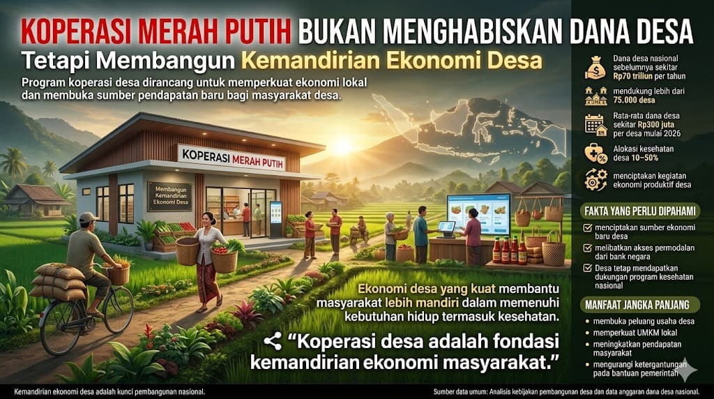 Koperasi Merah Putih sebagai Upaya Penguatan Ekonomi Desa yang Perlu Dilihat Secara Proporsional