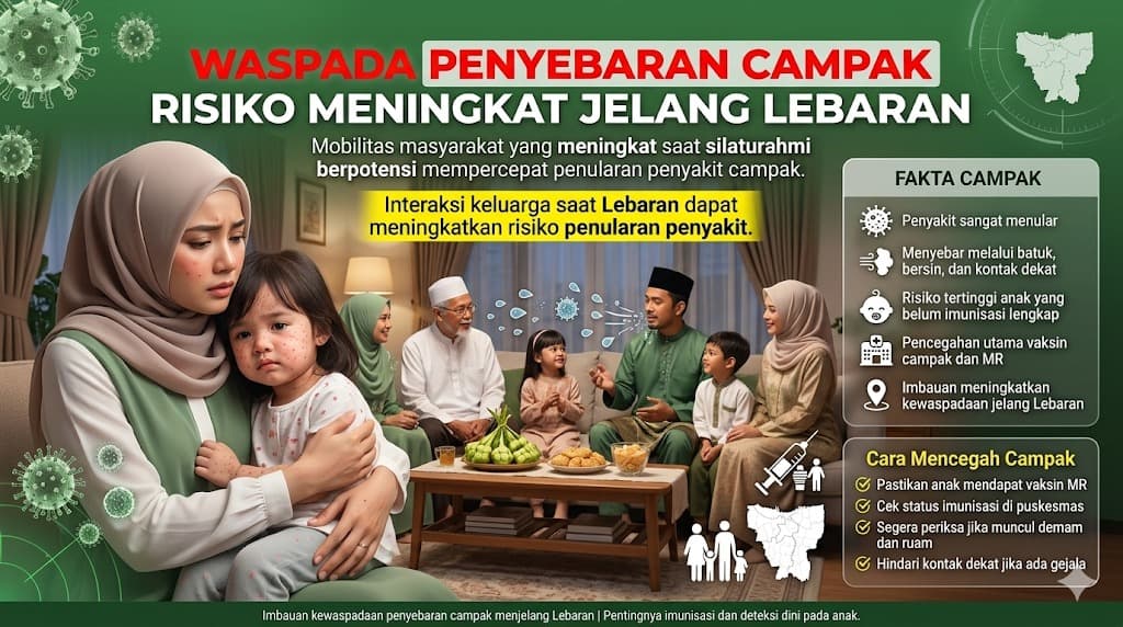 Kewaspadaan Terhadap Ancaman Campak Menjelang Lebaran di Jakarta Perlu Diperkuat Demi Melindungi Anak-anak