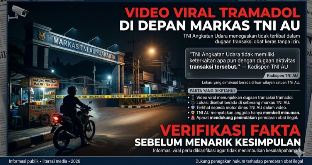 Klarifikasi TNI AU dan Pentingnya Verifikasi Fakta di Tengah Viral Dugaan Perdagangan Tramadol