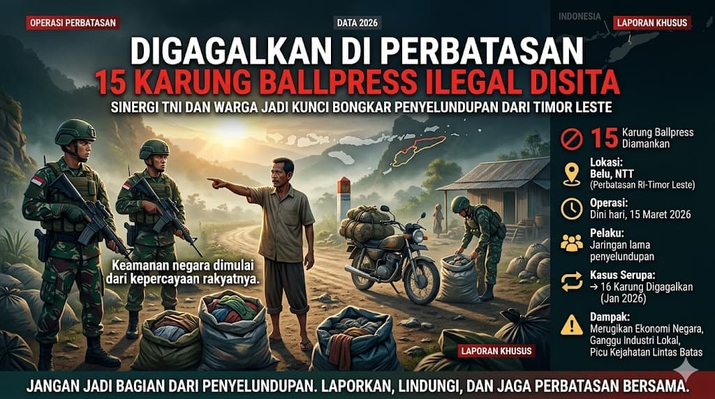 Ketika Kepercayaan Warga Menjadi Benteng Nyata Menjaga Perbatasan Negara dari Ancaman Penyelundupan