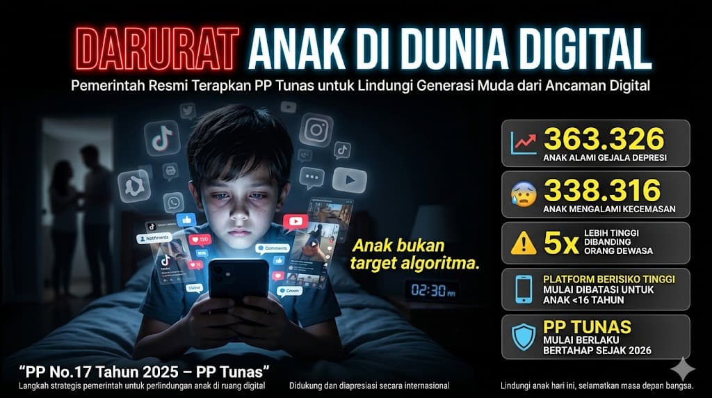 Langkah Tegas Negara Melindungi Anak dari Ancaman Dunia Digital yang Kian Tak Terbendung