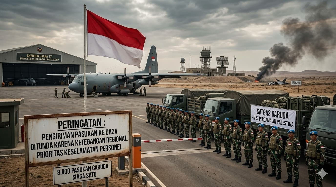 Eskalasi Timur Tengah Memanas: Iran Tembak F-35 AS, RI Tunda Pengiriman 8.000 Pasukan ke Gaza