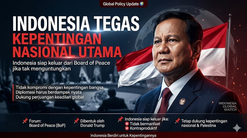 Ketegasan Indonesia Menjaga Kepentingan Nasional di Tengah Dinamika Politik Global