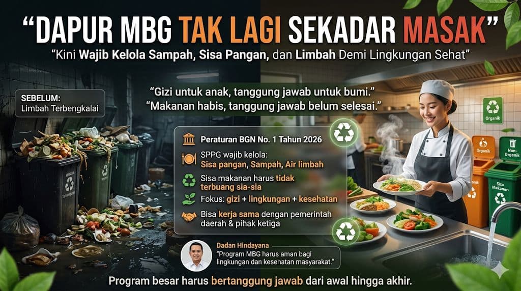 Aturan Baru Program Makan Bergizi Gratis Tegaskan Pengelolaan Limbah Demi Gizi dan Lingkungan yang Berkelanjutan