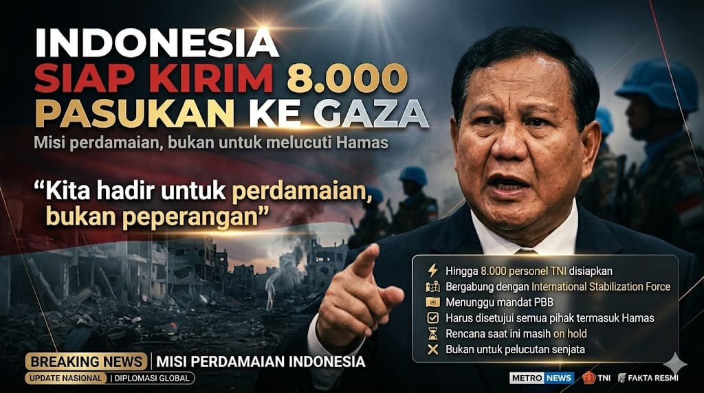 Ketegasan Indonesia di Tengah Konflik Gaza Mengirim Pasukan Perdamaian Bukan Untuk Perang Melainkan Untuk Kemanusiaan