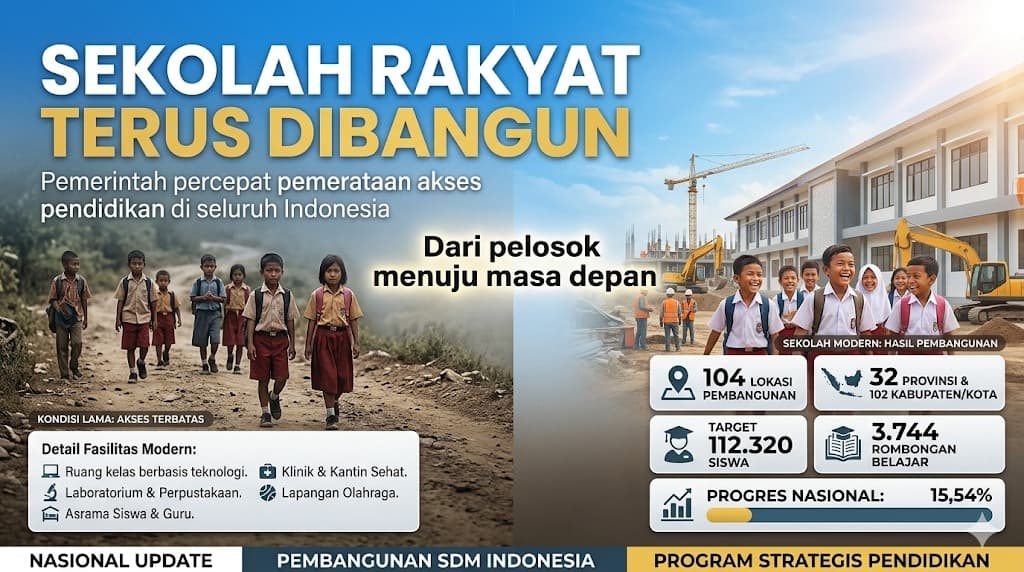 Percepatan Pembangunan Sekolah Rakyat Jadi Langkah Nyata Pemerataan Pendidikan dan Investasi Masa Depan Bangsa