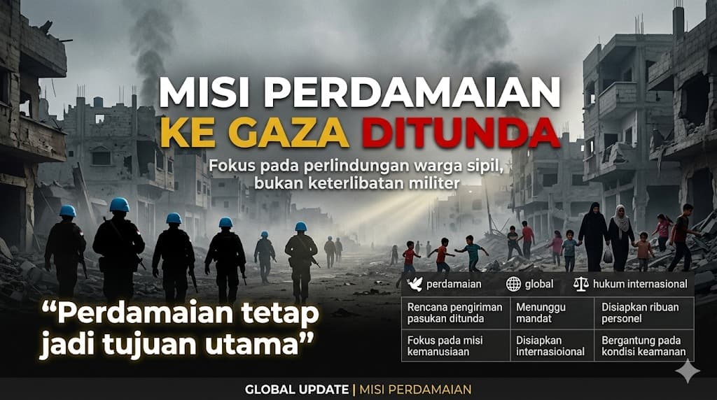 Prabowo Tegaskan Misi Perdamaian RI ke Gaza Bukan untuk Lucuti Hamas, Pengiriman Pasukan Ditunda
