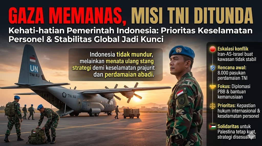 Gaza Memanas, TNI Ditunda: Langkah Bijak atau Sinyal Kewaspadaan Global?