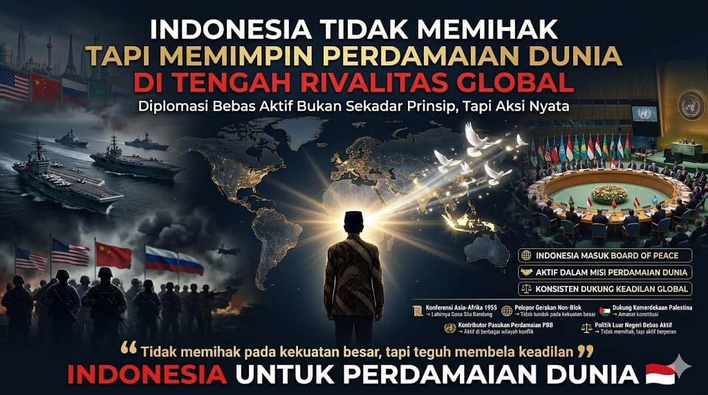 Peran Indonesia Meneguhkan Diplomasi Bebas Aktif di Tengah Rivalitas Global yang Kian Menguat