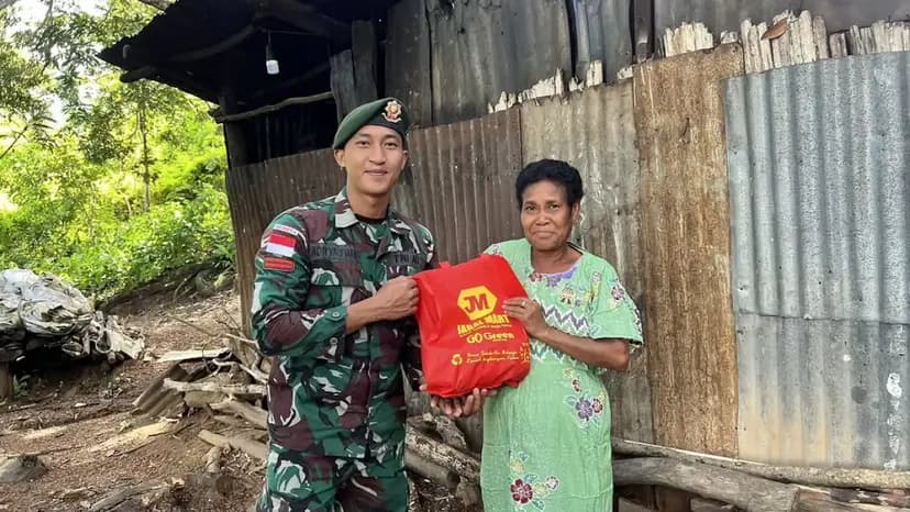 Yonarmed 12 Kostrad Rayakan Hari Kartini Bersama Warga Perbatasan RI-RDTL
