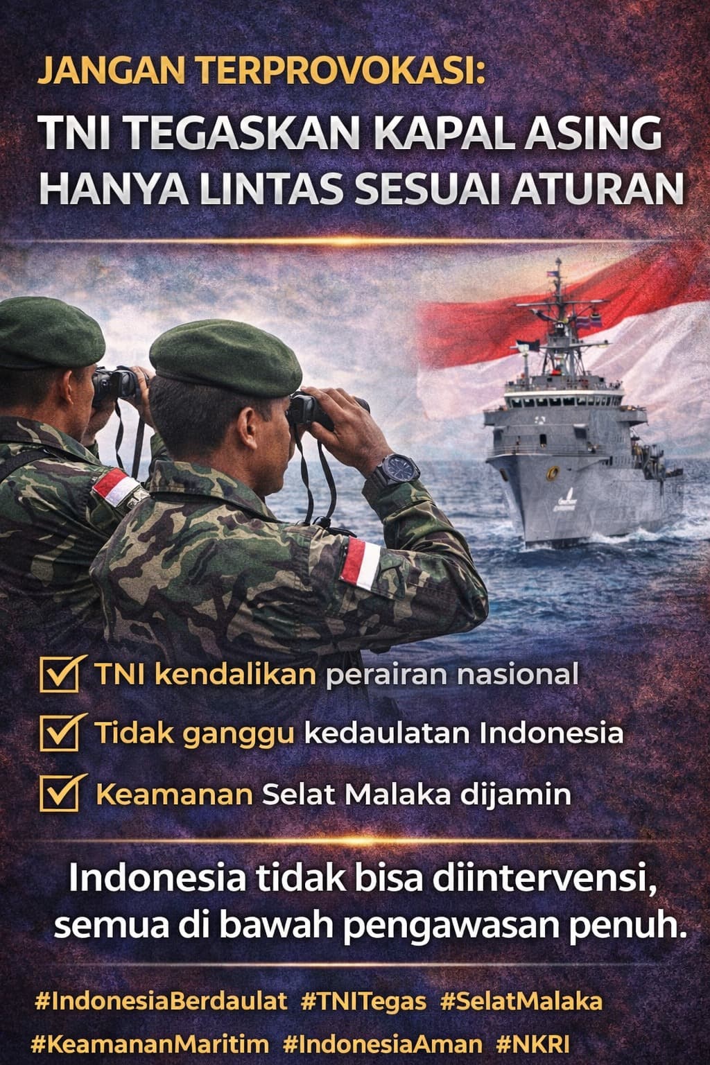 TNI Tegas: Kapal AS Hanya Transit, Indonesia Berdaulat dan Tidak Bisa Diintervensi
