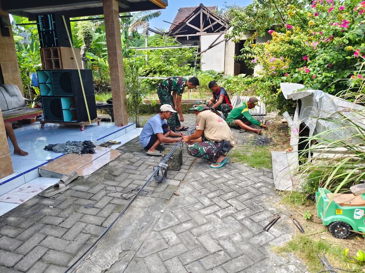 TMMD ke-128 Kodim Gresik Renovasi RTLH, Perkuat Sinergi TNI dan Warga Desa