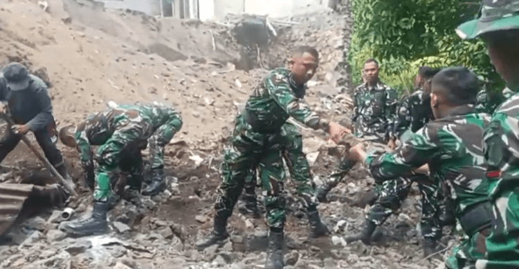 TNI Dikerahkan Pascagempa M7,6 di Sulut, Fokus Evakuasi dan Pemulihan Warga Terdampak