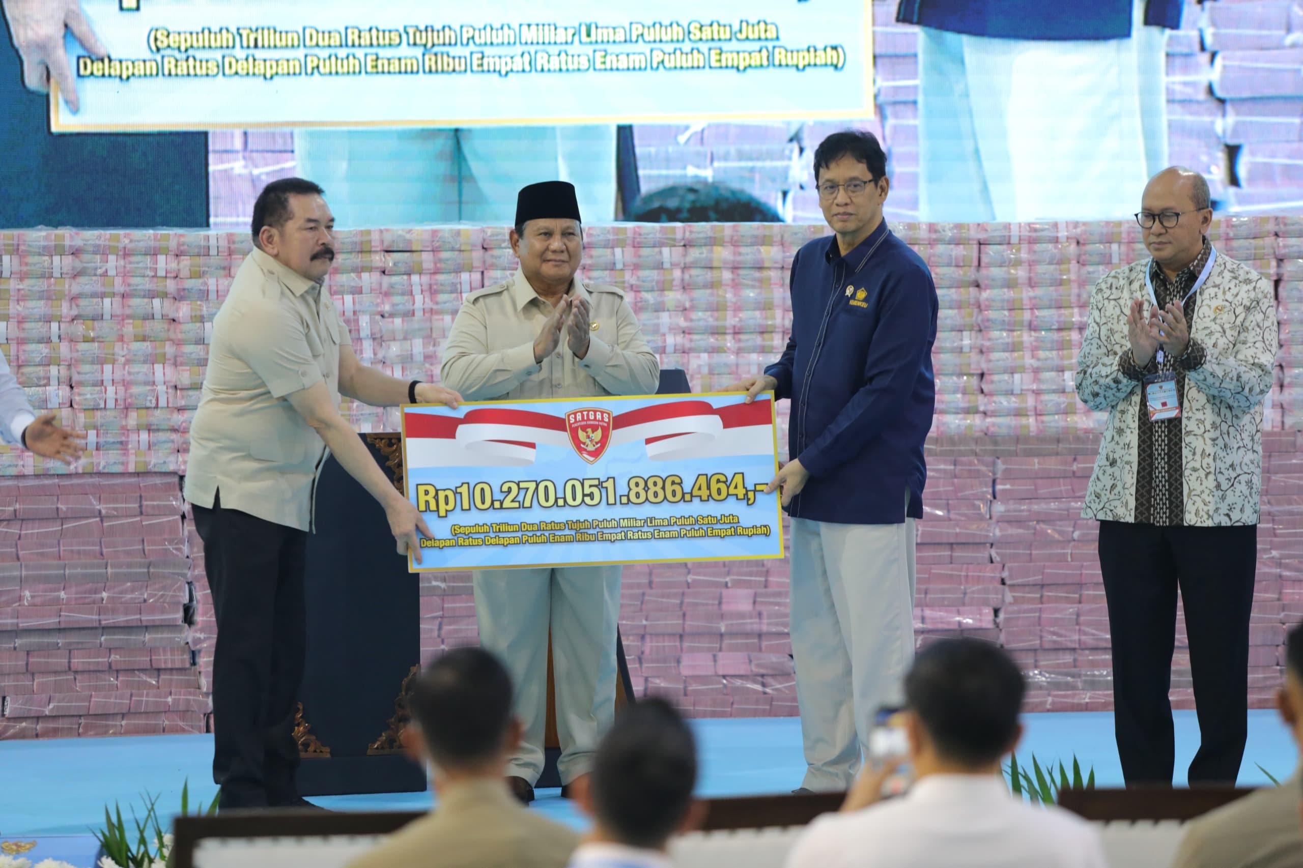 Prabowo Terima Rp10,2 Triliun Hasil Penertiban Kawasan Hutan, Negara Kuasai Kembali 5,8 Juta Hektare Lahan