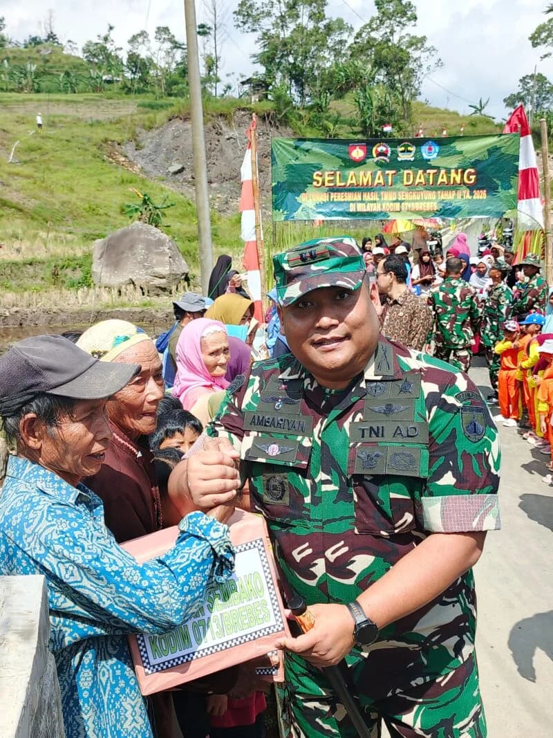 TMMD Sengkuyung Tahap II di Brebes Rampung, Warga Sridadi Kini Nikmati Jalan Baru