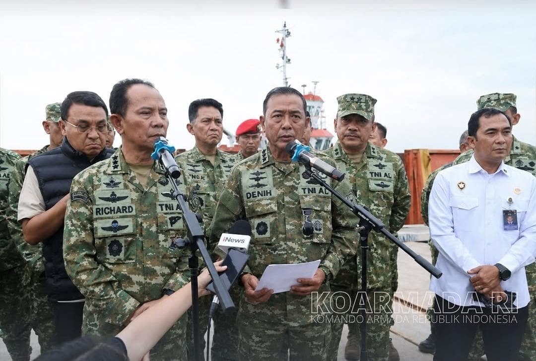 Pangkoarmada RI Tinjau Kasus Dugaan Penyelundupan Minerba di Batam