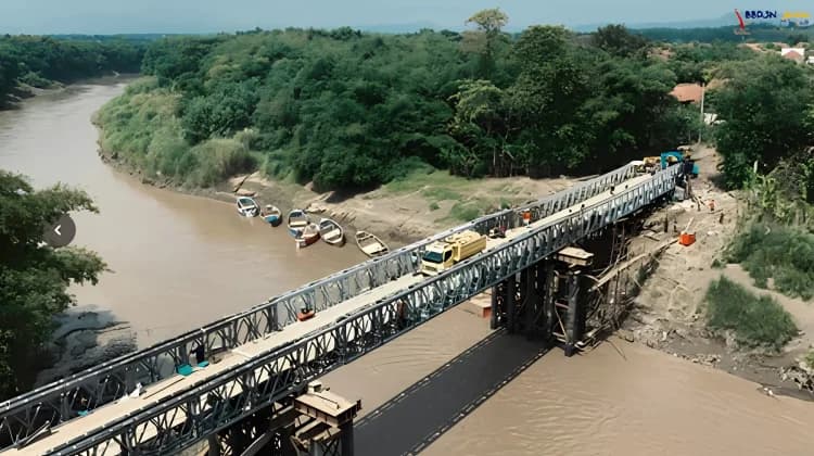 Kementerian PU Rampungkan Jembatan Bailey 90 Meter untuk Dukung Pembangunan Sekolah Rakyat di Brebes
