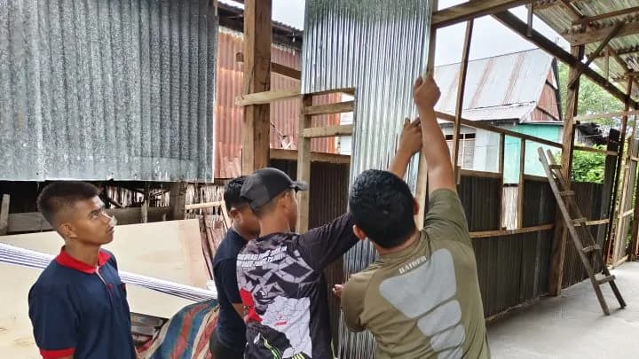RTLH TMMD Jeneponto Capai 85 Persen, Satgas Kebutan Pengerjaan hingga Malam Hari