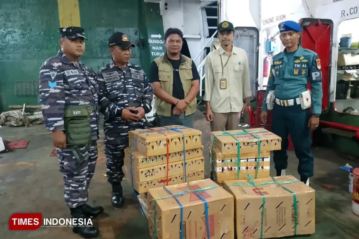 Lanal Banyuwangi Gagalkan Penyelundupan Satwa Liar di Pelabuhan Ketapang