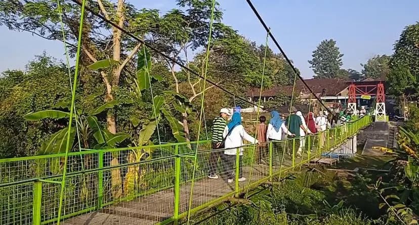 Jembatan Gantung Garuda Merah Putih Jadi Ikon Baru dan Kebanggaan Warga Sleman