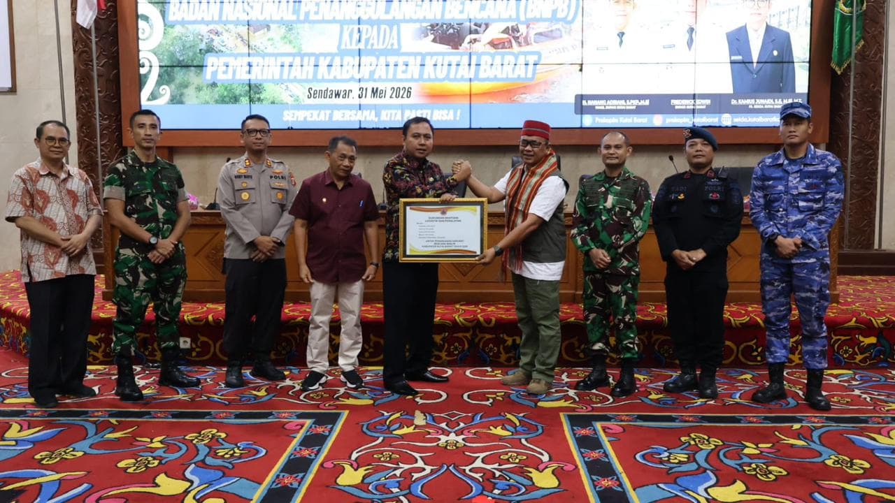 BNPB Salurkan Bantuan Logistik dan Dana Stimulan ke Kutai Barat, TNI Siap Perkuat Penanganan Bencana
