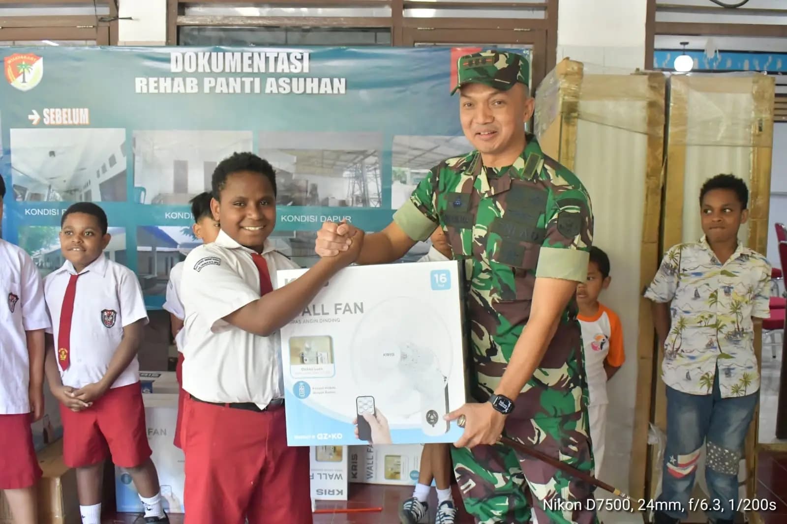 Korem 051/Wijayakarta dan Kodim 0508/Depok Rehabilitasi Panti Asuhan Meningkatkan Kesejahteraan Anak Asuh