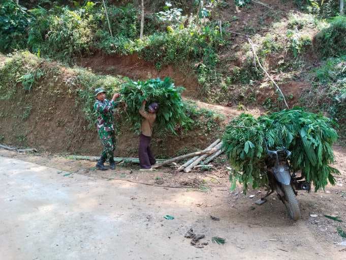 Satgas TMMD Kodim 0708/Purworejo Tunjukkan Kepedulian dengan Membantu Warga Desa Watuduwur