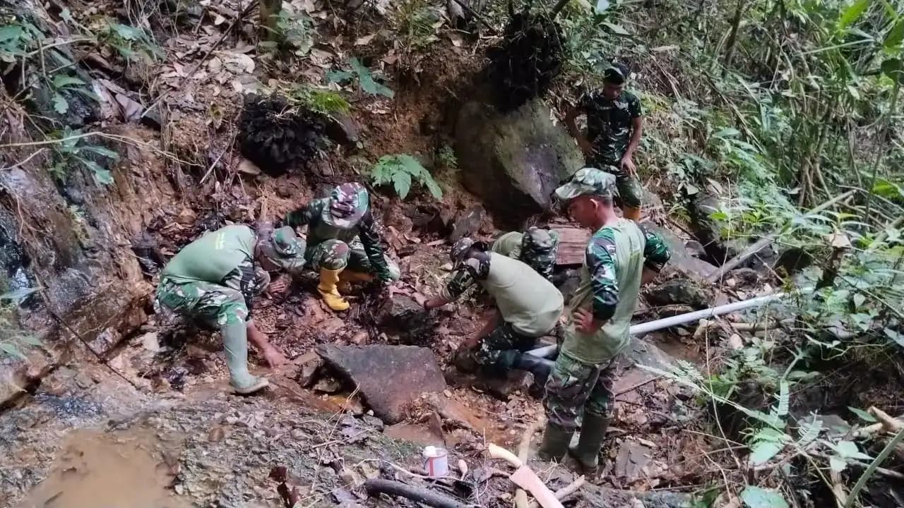 TMMD Kodim 0306/50 Kota Perkuat Irigasi Pertanian melalui Program Pompanisasi di Limapuluh Kota