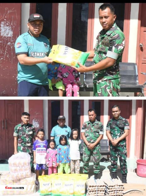 Korem 142/Tatag Salurkan Bantuan Sembako ke Panti Asuhan, Perkuat Kepedulian Sosial dan Kemanunggalan TNI dengan Rakyat