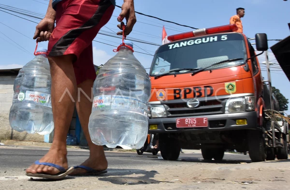 BPBD Jawa Barat Perluas Distribusi Air Bersih, Lebih dari 10 Ribu Warga Terdampak Kekeringan