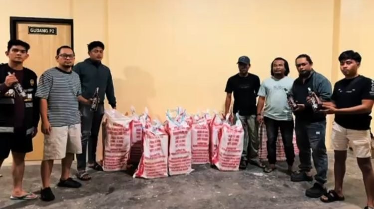 Aparat Gabungan Gagalkan Penyelundupan 480 Botol Miras Ilegal di Perbatasan Nunukan